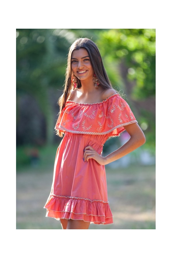 Country Coral Dress